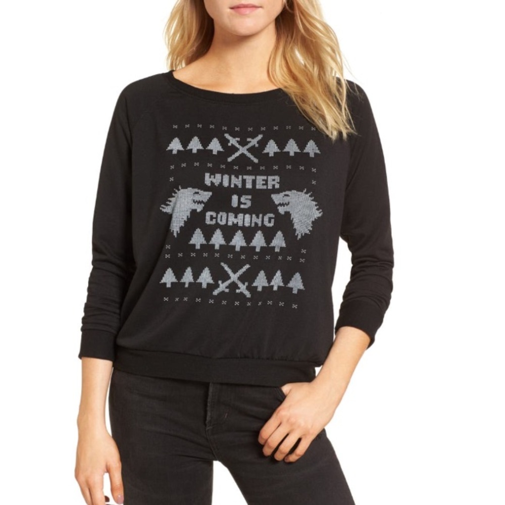 NEW Prince Peter Winter Is Coming Graphic Sweatshirt Size XS